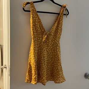 NWT Reformation Yellow Nola Dress